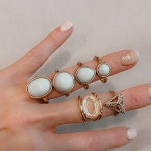 Lot 7 rings Francescas & BCBG
